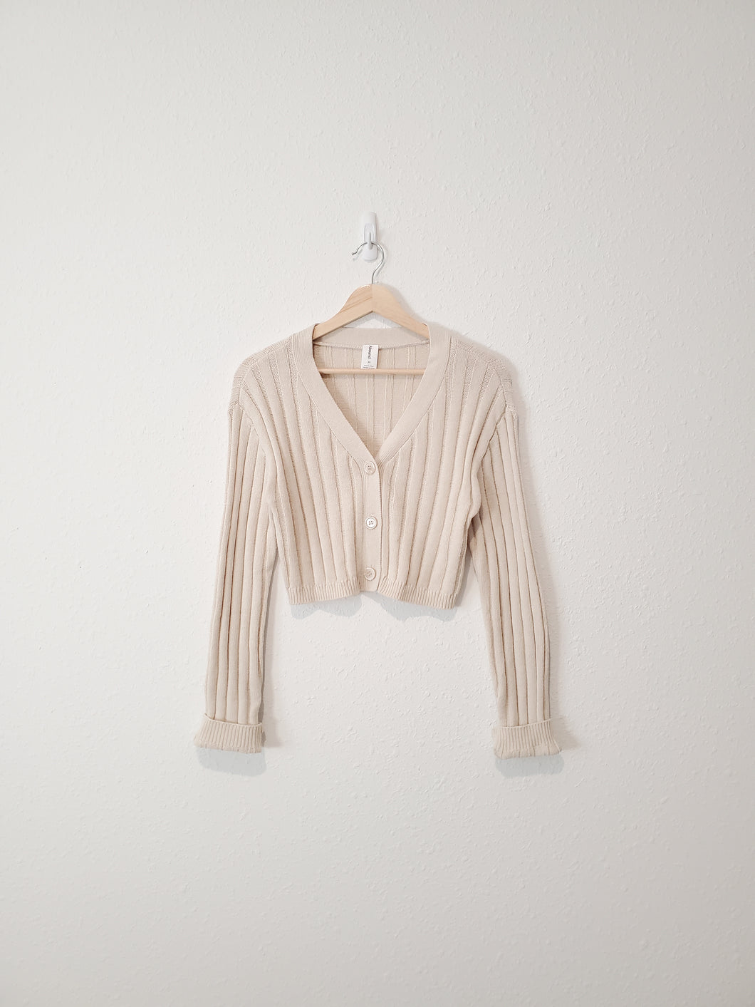 Ribbed Knit Crop Sweater (XS)