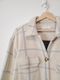 Z Supply Plaid Trucker Shirt Jacket (S)