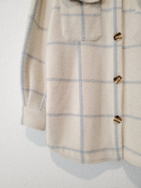 Z Supply Plaid Trucker Shirt Jacket (S)