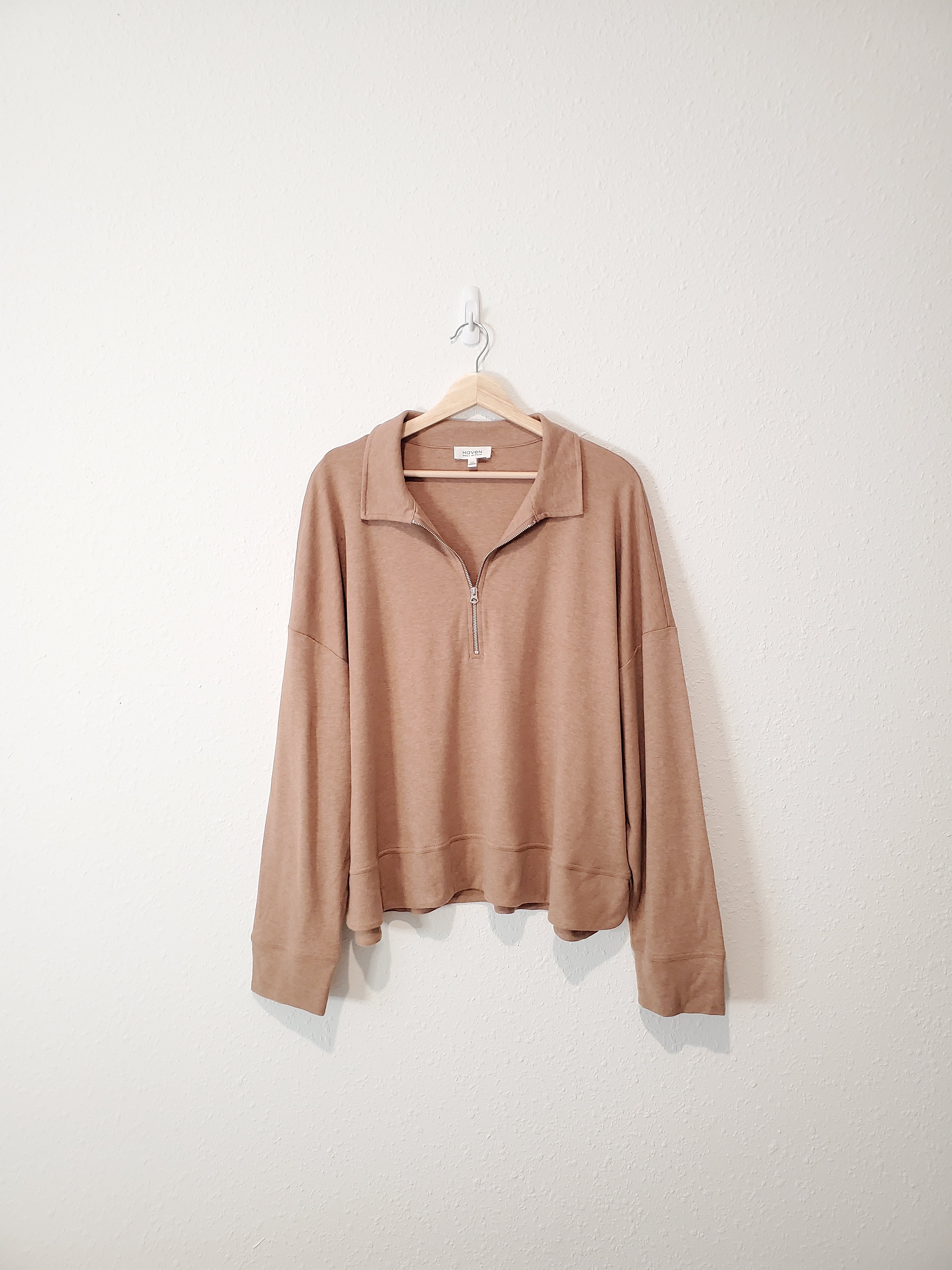 Brown Half Zip Pullover (XXL)