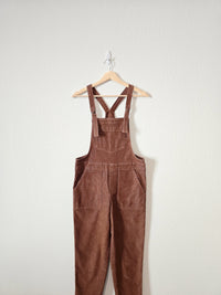 Aerie Brown Cord Overalls (XS)