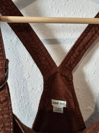 Aerie Brown Cord Overalls (XS)