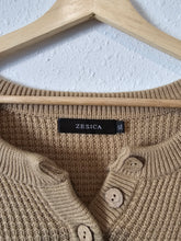 Load image into Gallery viewer, Waffle Knit Henley Sweater (XL)
