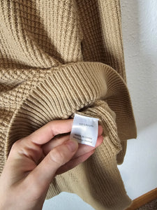 Waffle Knit Henley Sweater (XL)