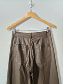 Zara Leather Marine Straight Pants (4)