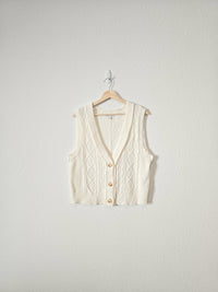 Cable Knit Sweater Vest (L)