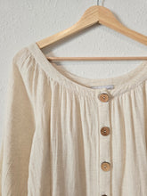Load image into Gallery viewer, Neutral Button Up Blouse (XL)
