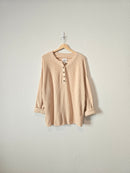 Aerie Oversized Henley Sweater (S)