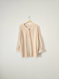 Aerie Oversized Henley Sweater (S)