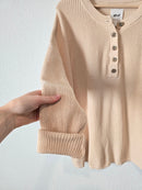 Aerie Oversized Henley Sweater (S)