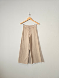 Zara Beige Marine Straight Pants (0)