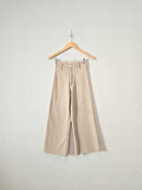 Zara Beige Marine Straight Pants (0)