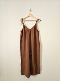 Gauze Wide Leg Jumpsuit (L)