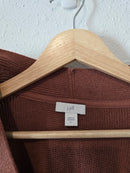 Rust Cotton Blend Cardigan (L)