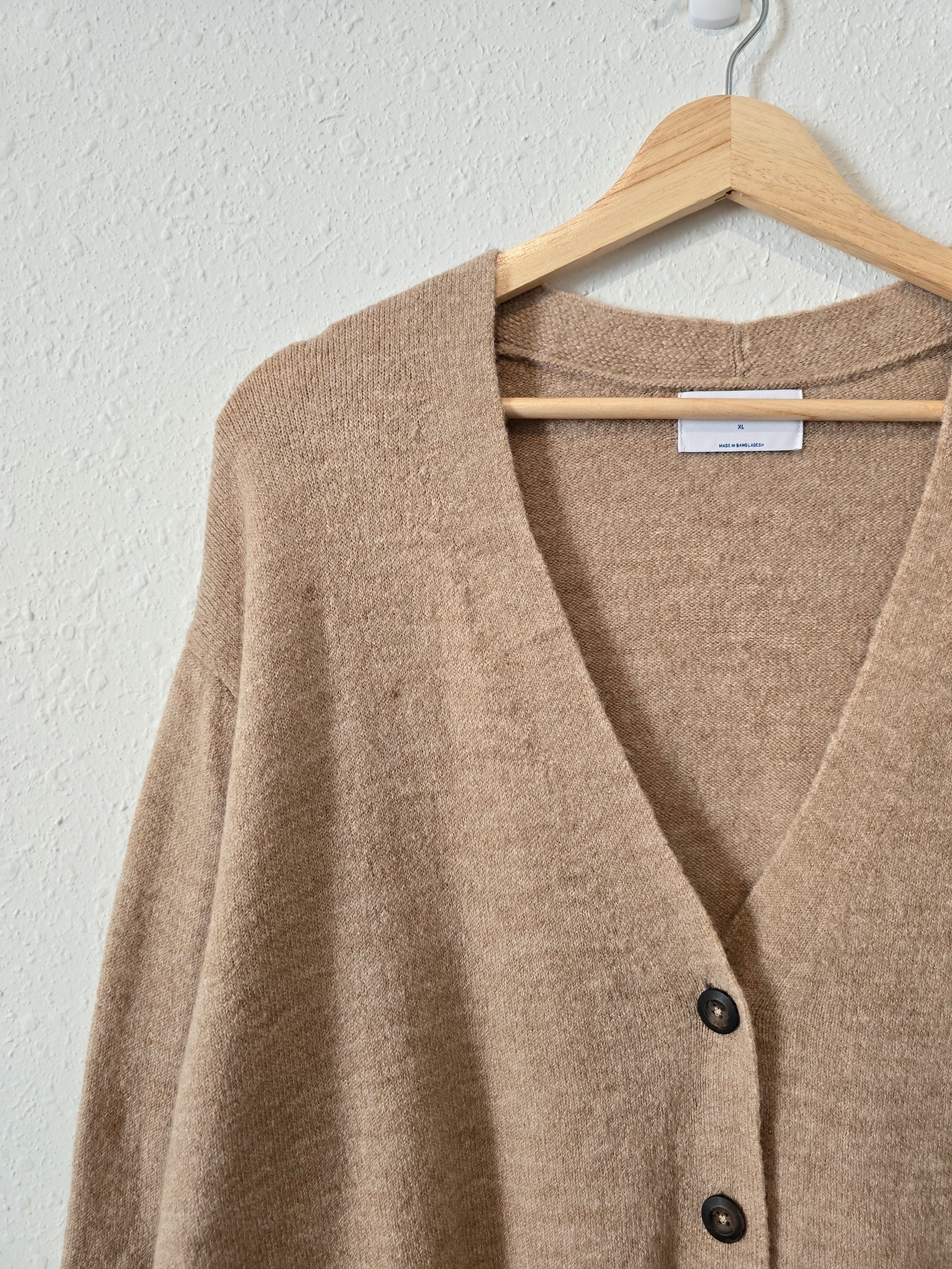 Neutral Slouchy Soft Cardigan (XL)