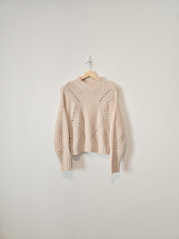 Mock Neck Knit Sweater (XS)