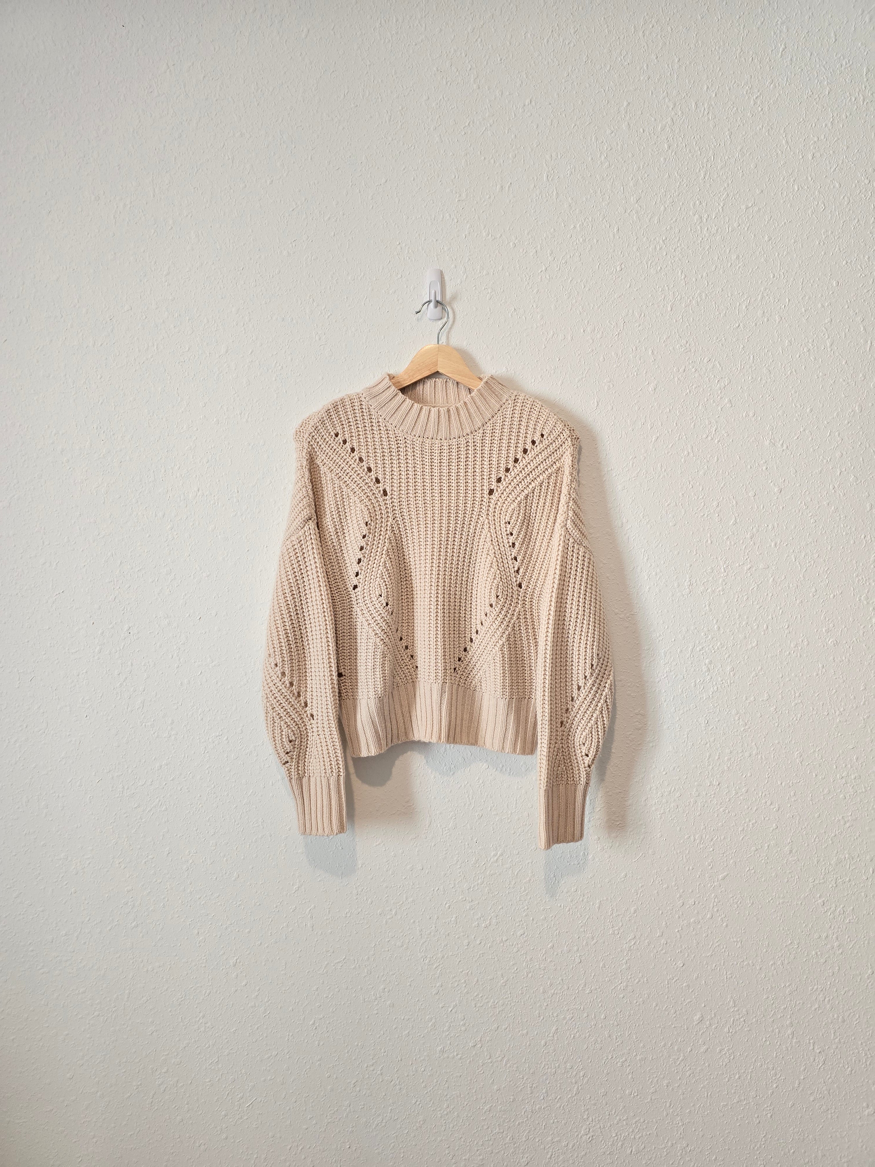 Mock Neck Knit Sweater (XS)