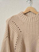 Mock Neck Knit Sweater (XS)