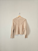 Mock Neck Knit Sweater (XS)