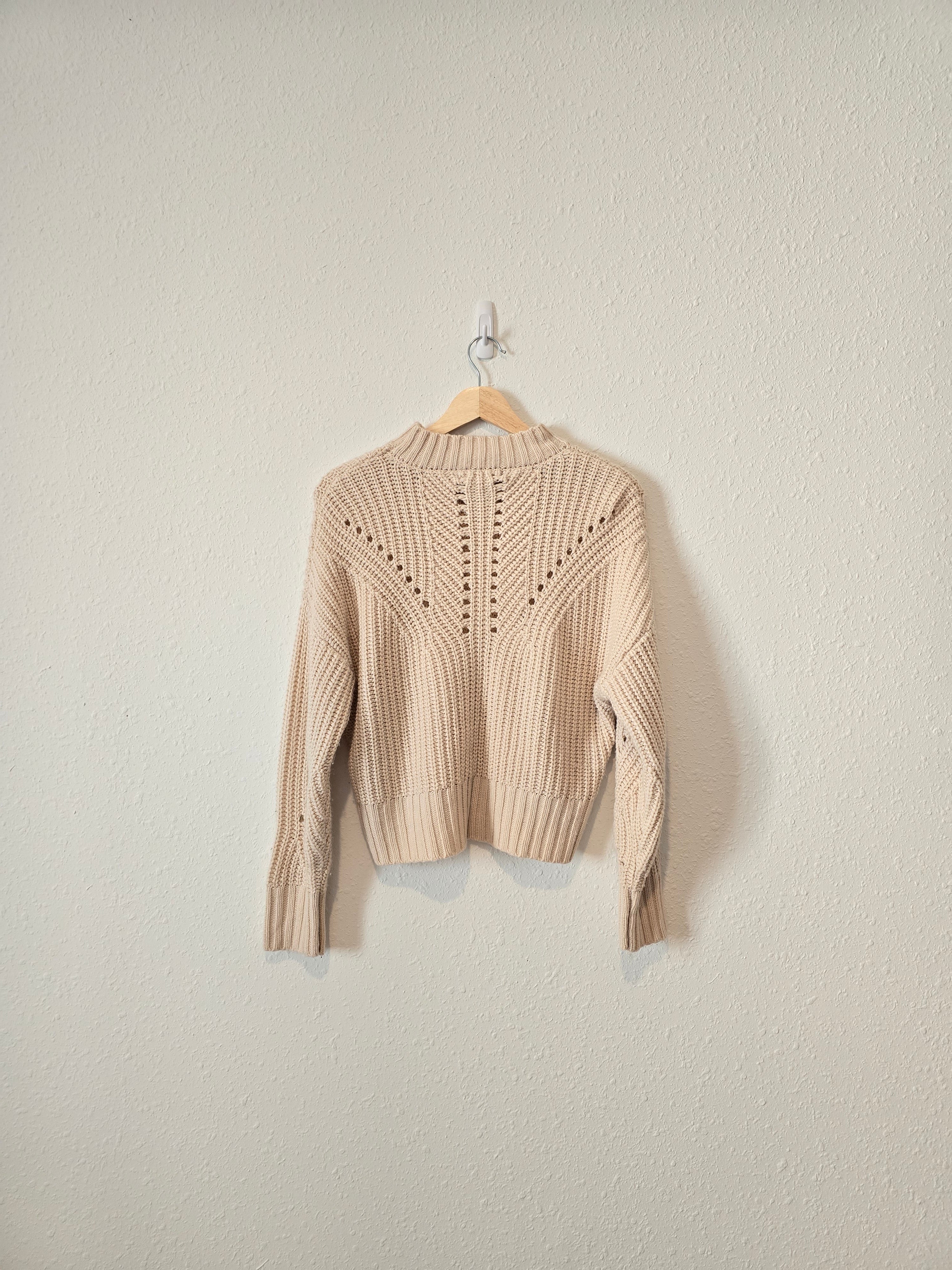 Mock Neck Knit Sweater (XS)