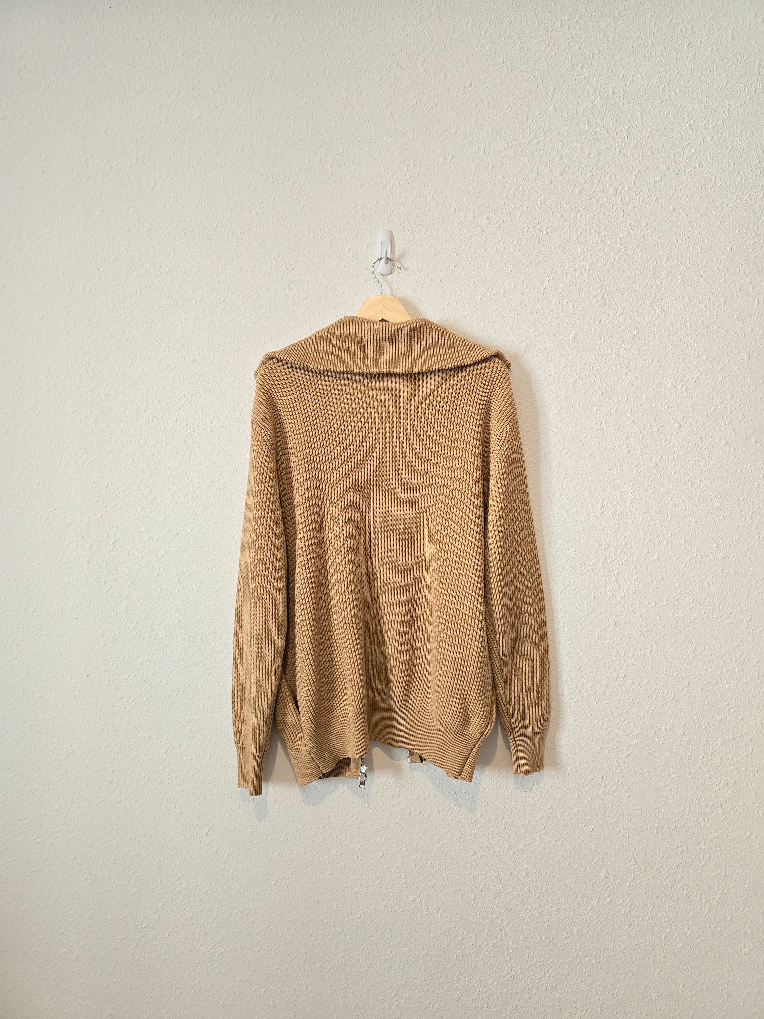 Zara Full Zip Knit Sweater (L)