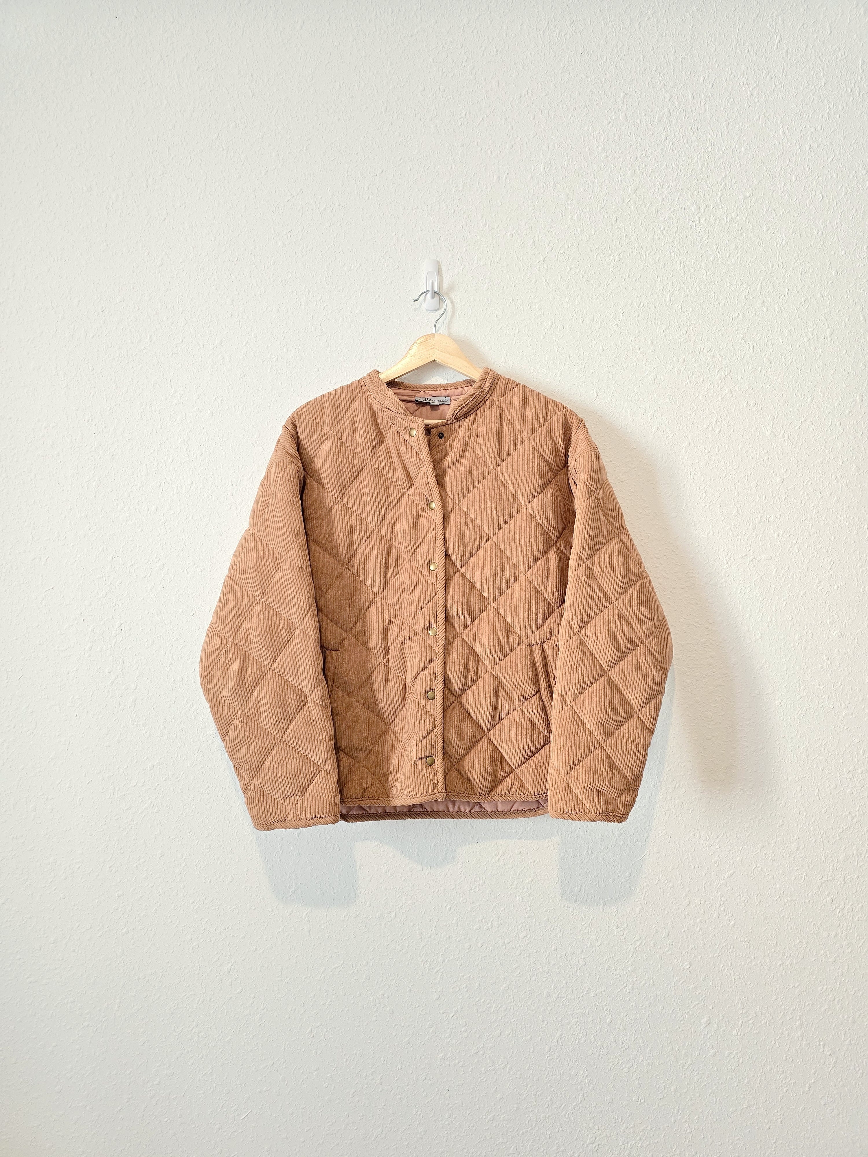 Clay Button Up Quilted Jacket (S/M)