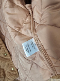 Clay Button Up Quilted Jacket (S/M)