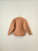 Clay Button Up Quilted Jacket (S/M)