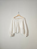 Gauze Puff Sleeve Top (M)