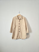 Oversized Neutral Button Up (M)