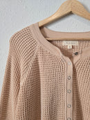 NEW Waffle Snap Button Sweater (S)