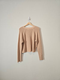 NEW Waffle Snap Button Sweater (S)