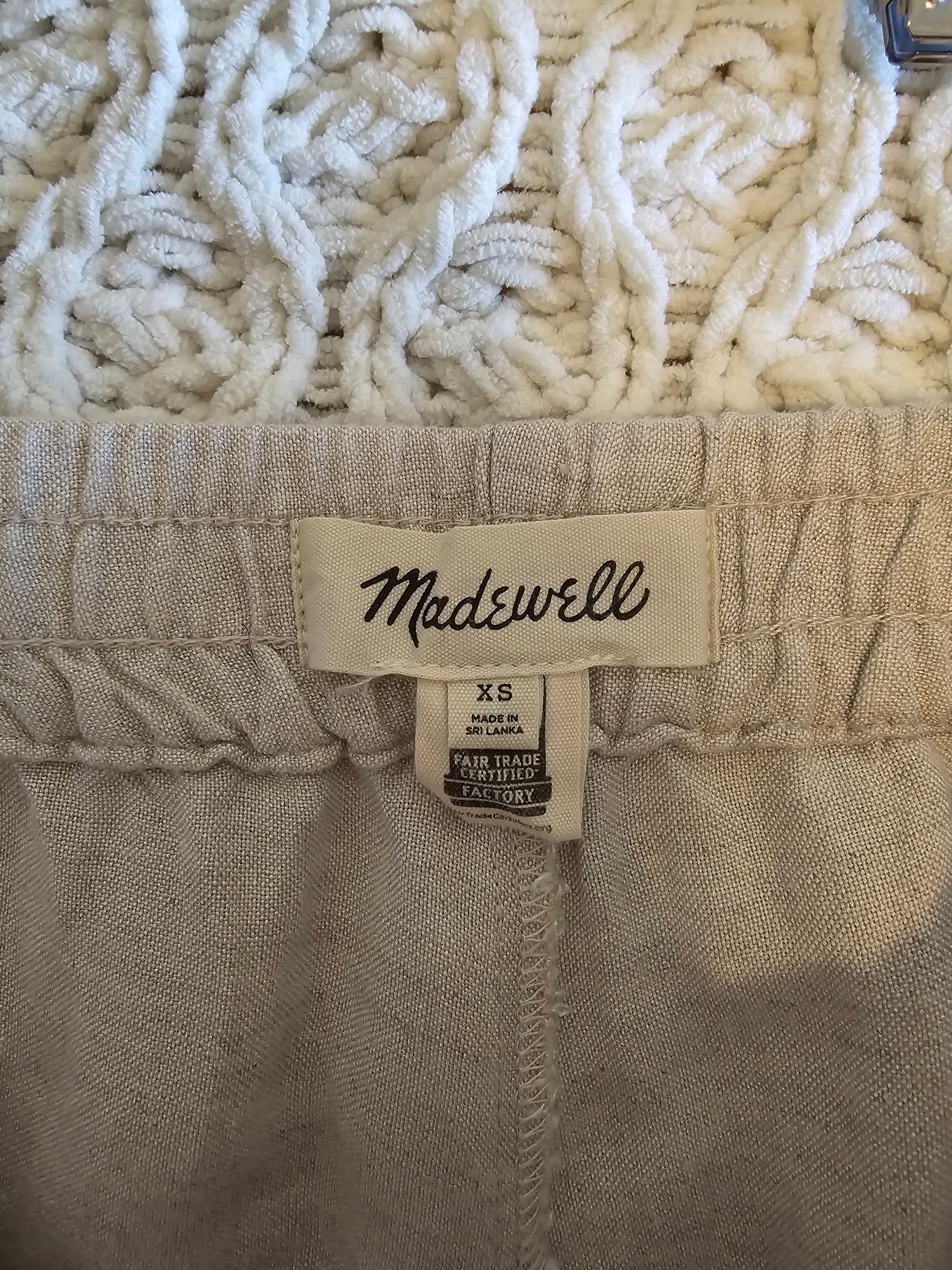 Madewell Linen Straight Pants (XS)