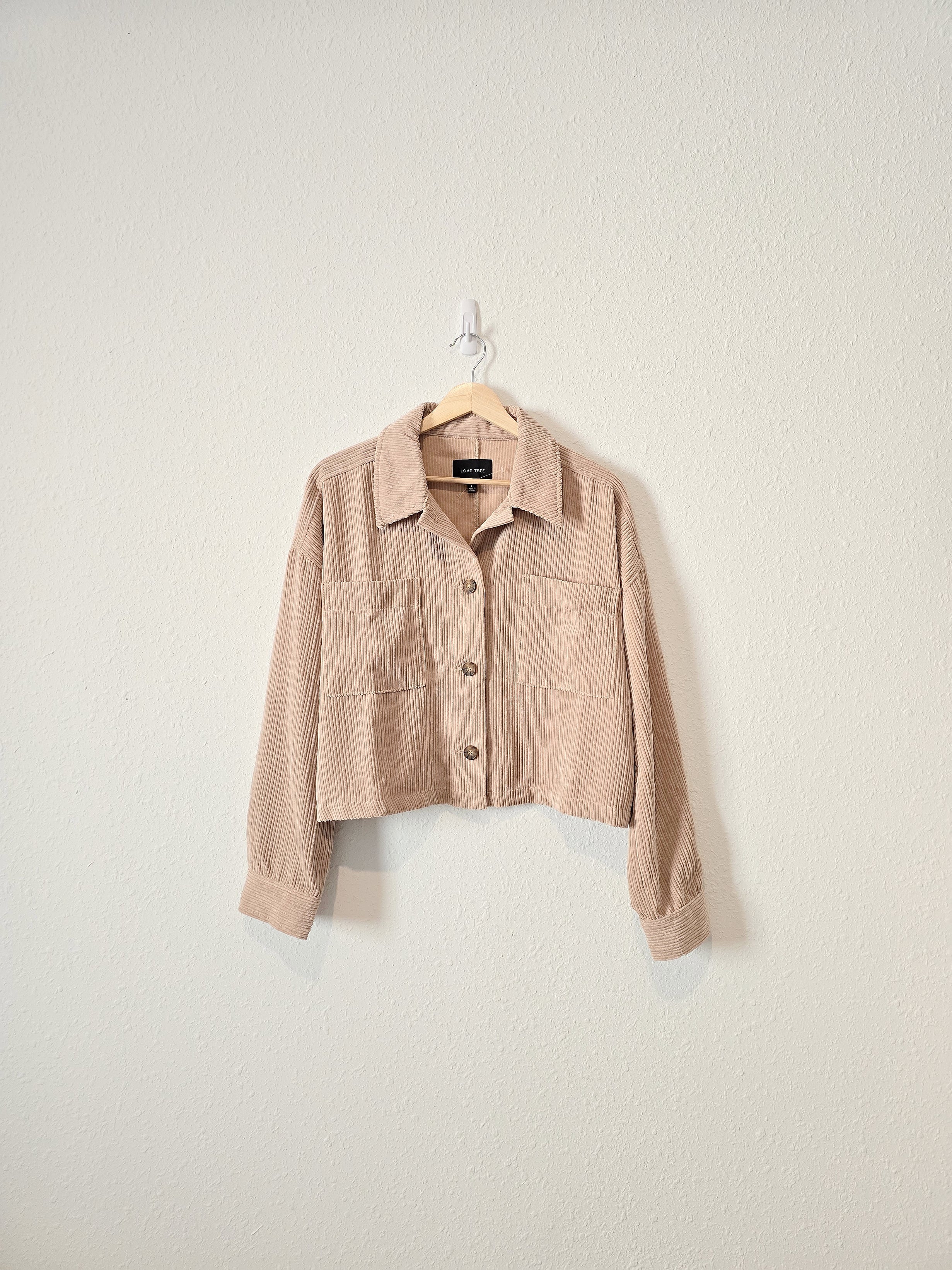 Cropped Cord Button Up (L)