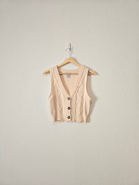 Cable Knit Sweater Vest (M)