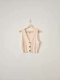 Cable Knit Sweater Vest (M)