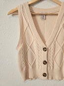 Cable Knit Sweater Vest (M)