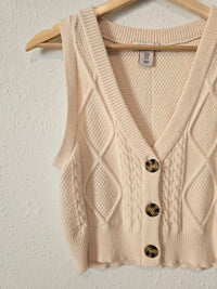 Cable Knit Sweater Vest (M)