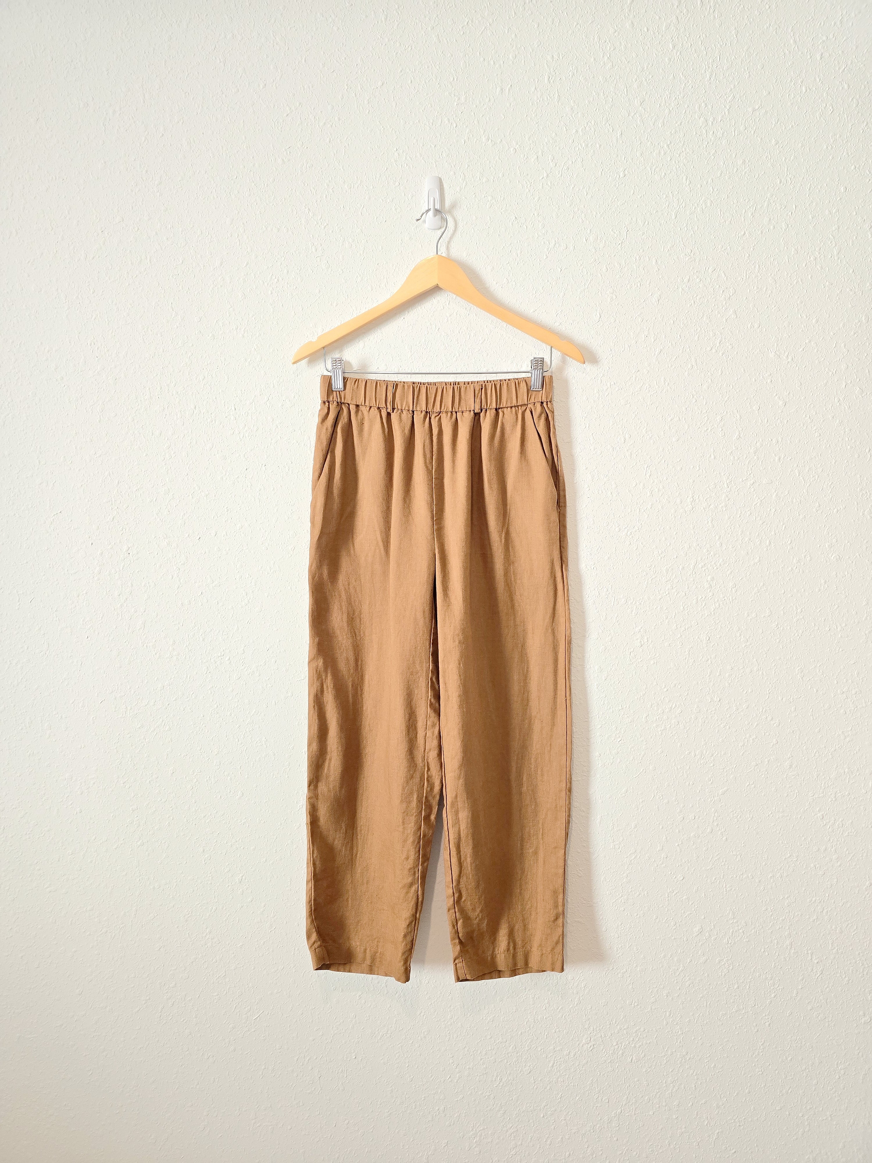 Quince Brown Linen Pants (XS)