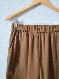 Quince Brown Linen Pants (XS)