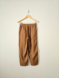 Quince Brown Linen Pants (XS)