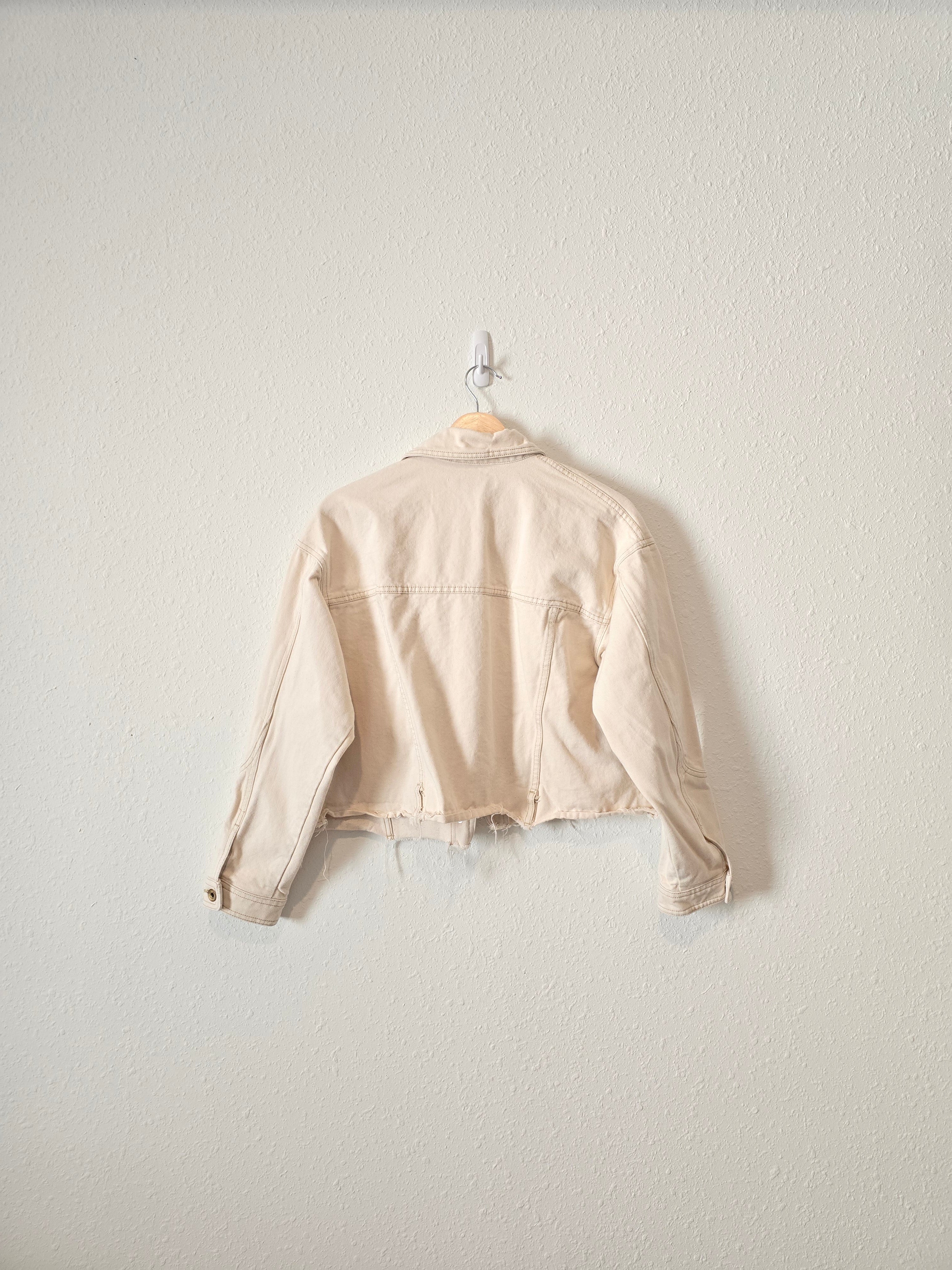 Zara Ecru Crop Jacket (S)