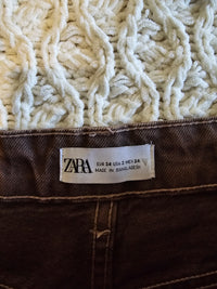 Zara Brown Relaxed Jeans (2)