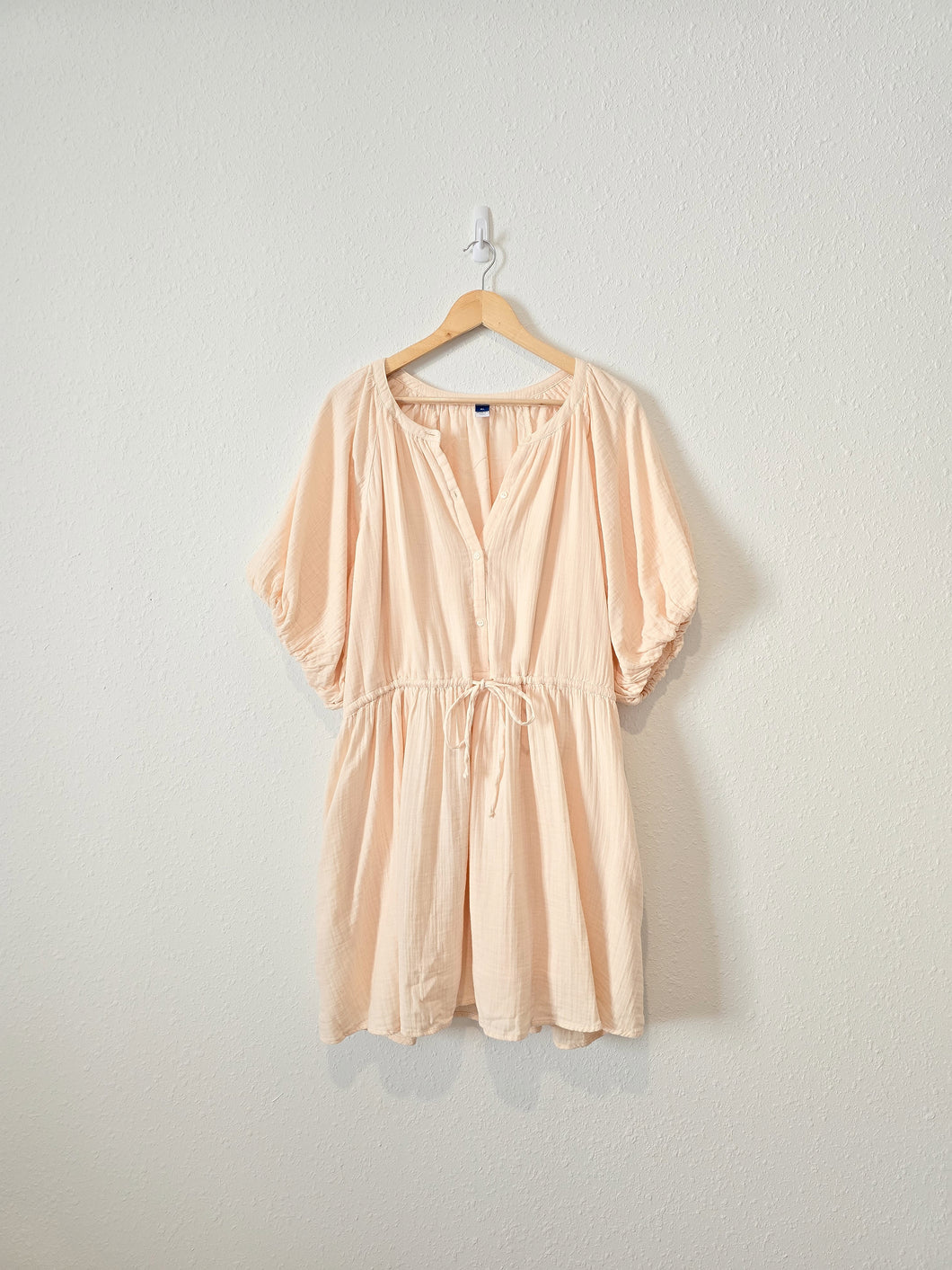 NEW Gauzy Puff Sleeve Dress (XL)
