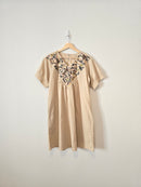 Floral Embroidered Linen Dress (M/L)