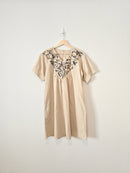 Floral Embroidered Linen Dress (M/L)