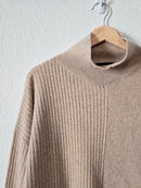 Ribbed Wool Cashmere Sweater (L)