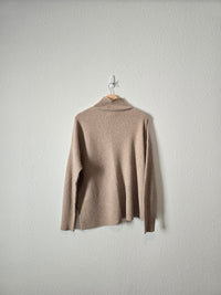 Ribbed Wool Cashmere Sweater (L)