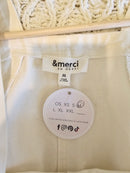 NEW White Cotton Shortalls (M)