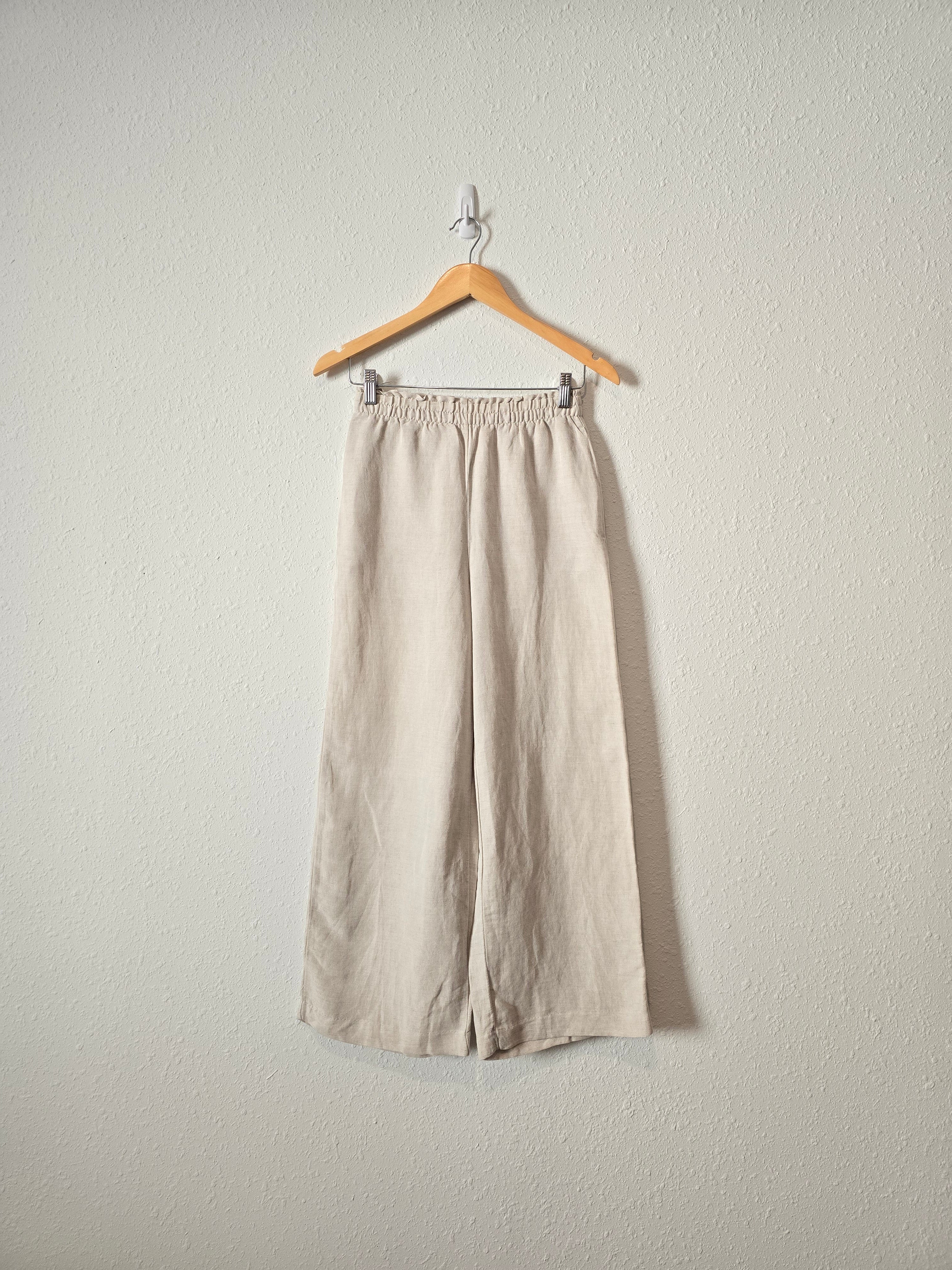 Wide Leg Linen Pants (XS)